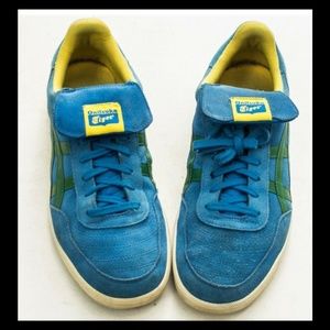 ONITSUKA TIGER HULSE SNEAKER SIZE 12 BLUE LOW MEN
